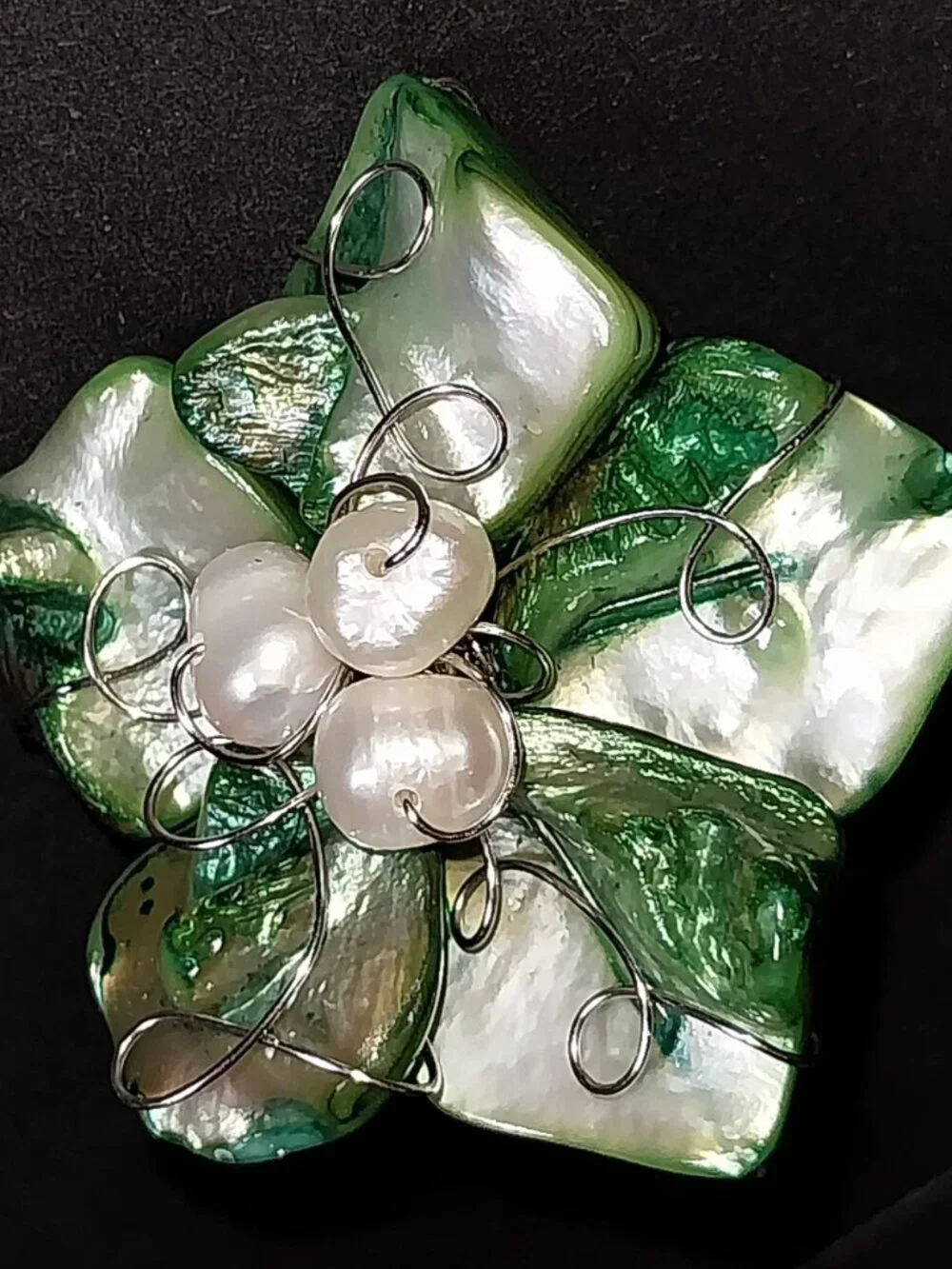 Shell Pearl Adjustable Ring
